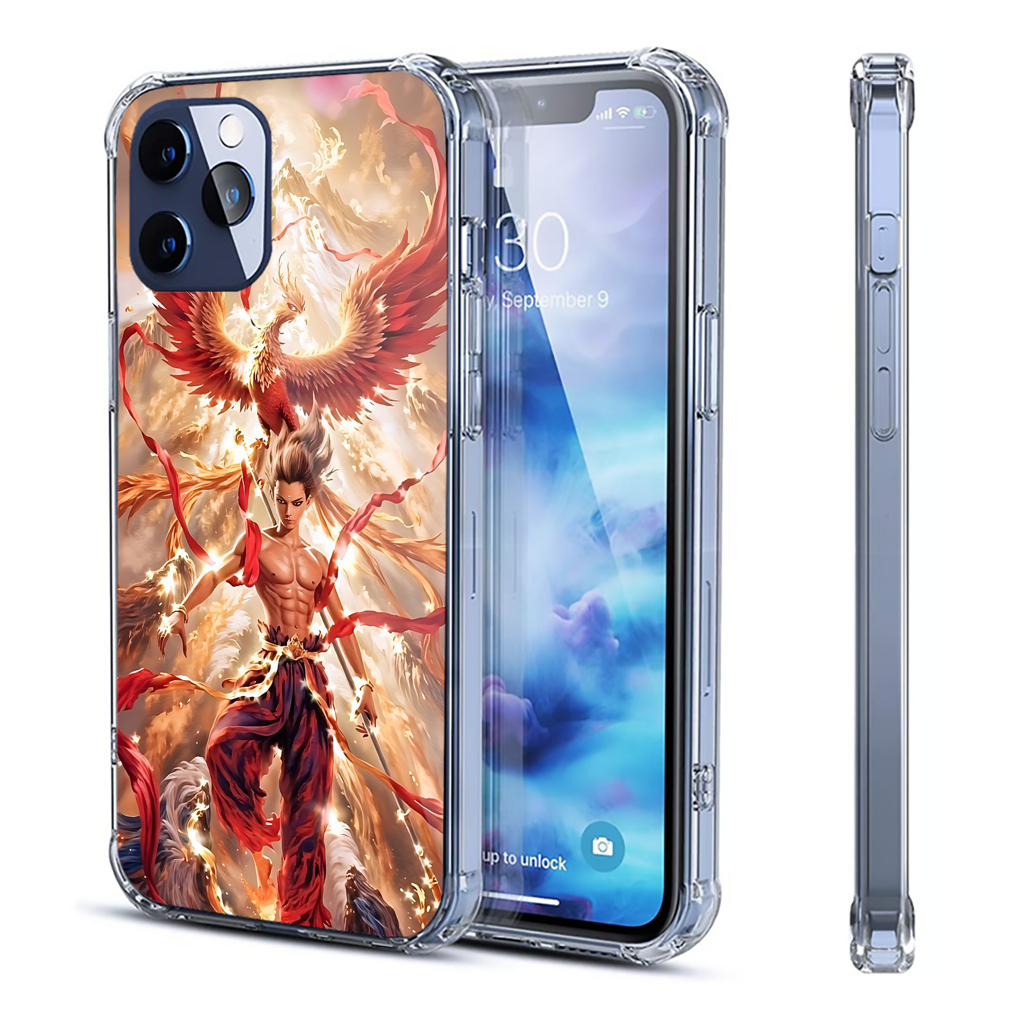 （画像用） Ne Zha 2 ナタ 魔童の大暴れ 【iPhone 12シリーズ対応】透明スマホケース（クリアソフトケース）